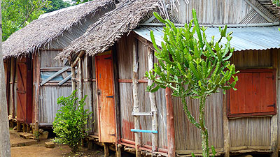 Maison traditionelle malgache.